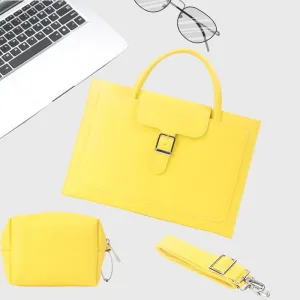 14-Inch Waterproof Laptop Bag | With Power Pack | Portable & Durable | Goose Yellow