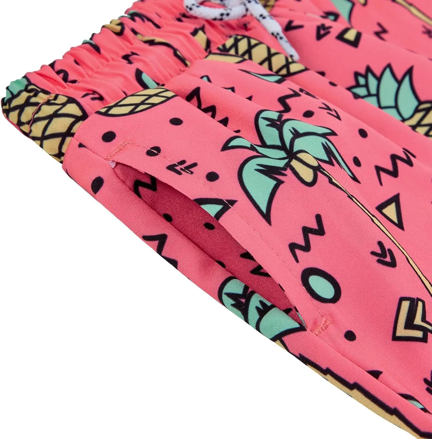 Boys Swim Trunks with Boxer Brief Liner Swim Shorts Compression Liner Youth Anti Trunks