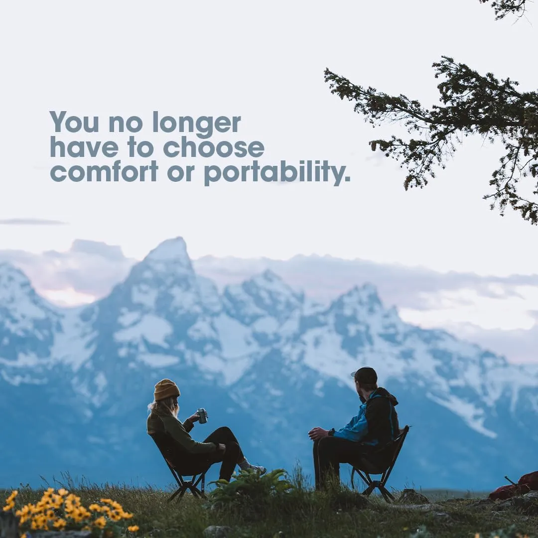 CLIQ Portable Chair - Lightweight Folding Chair for Camping - Supports 300 Lbs - Perfect for Outdoor Adventures - Black Bundle
