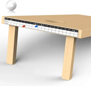 Corn Hole Game Magnetic Scoreboard with Round Flat Washer, Durable Scoreboard, Easy to Install Keep Track of The Score, White & Black