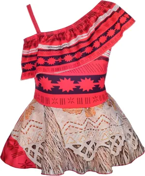 Dressy Daisy Girls Princess Swimsuit Bathing Suit Adventure Outfit Swimwear One Piece with Accessories