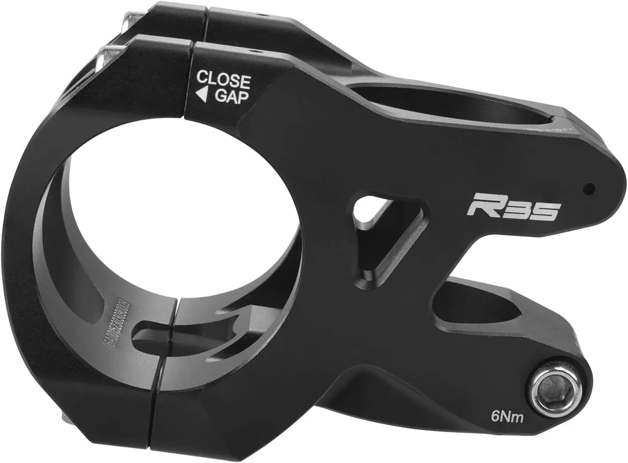 FIFTY-FIFTY Mountain Bike Stem for 35mm Handlebar Clamp 1-1/8 Steer Tube, Aluminum Alloy Short Handlebar Stem for All Mountain, MTB, Downhill, Freeride