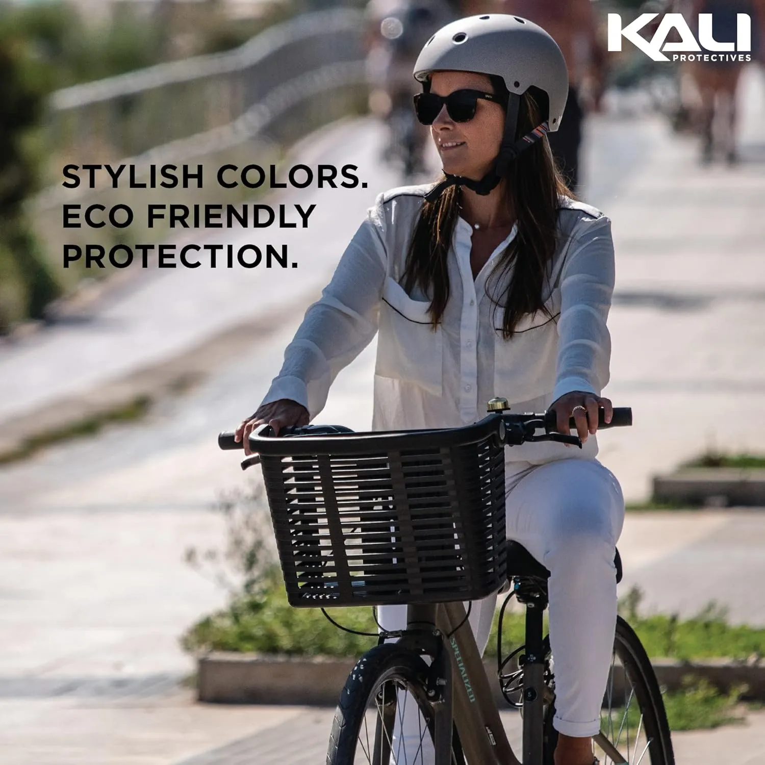 Kali Protectives Saha Cycling Helmets for Adults - Mountain Bike Helmet with Bio-Dome Construction; Helmet with Fidlock Snap Buckle; Snap-Fit Removable Visor, and Locking Sliders