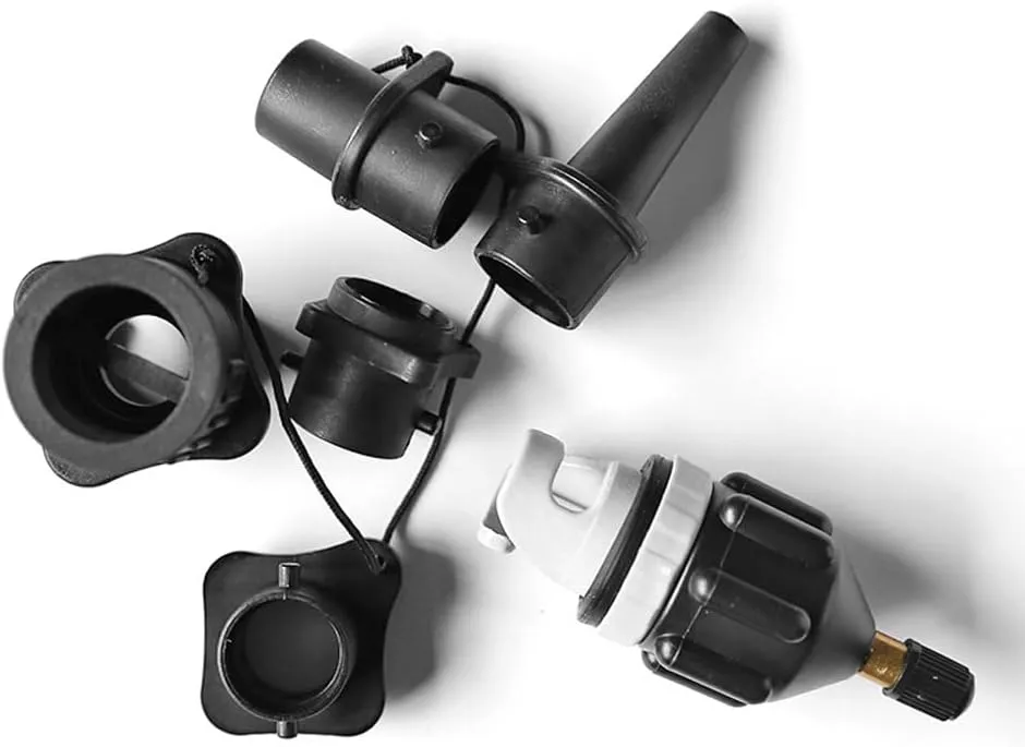 Paddleard Air Nozzle Kit Multifunctional Inflator Pump Adapter Set Inflatable at Air Valve Adapter for Stand Up Paddle ards Kayaks Surfards Inflatable at Air Mattss