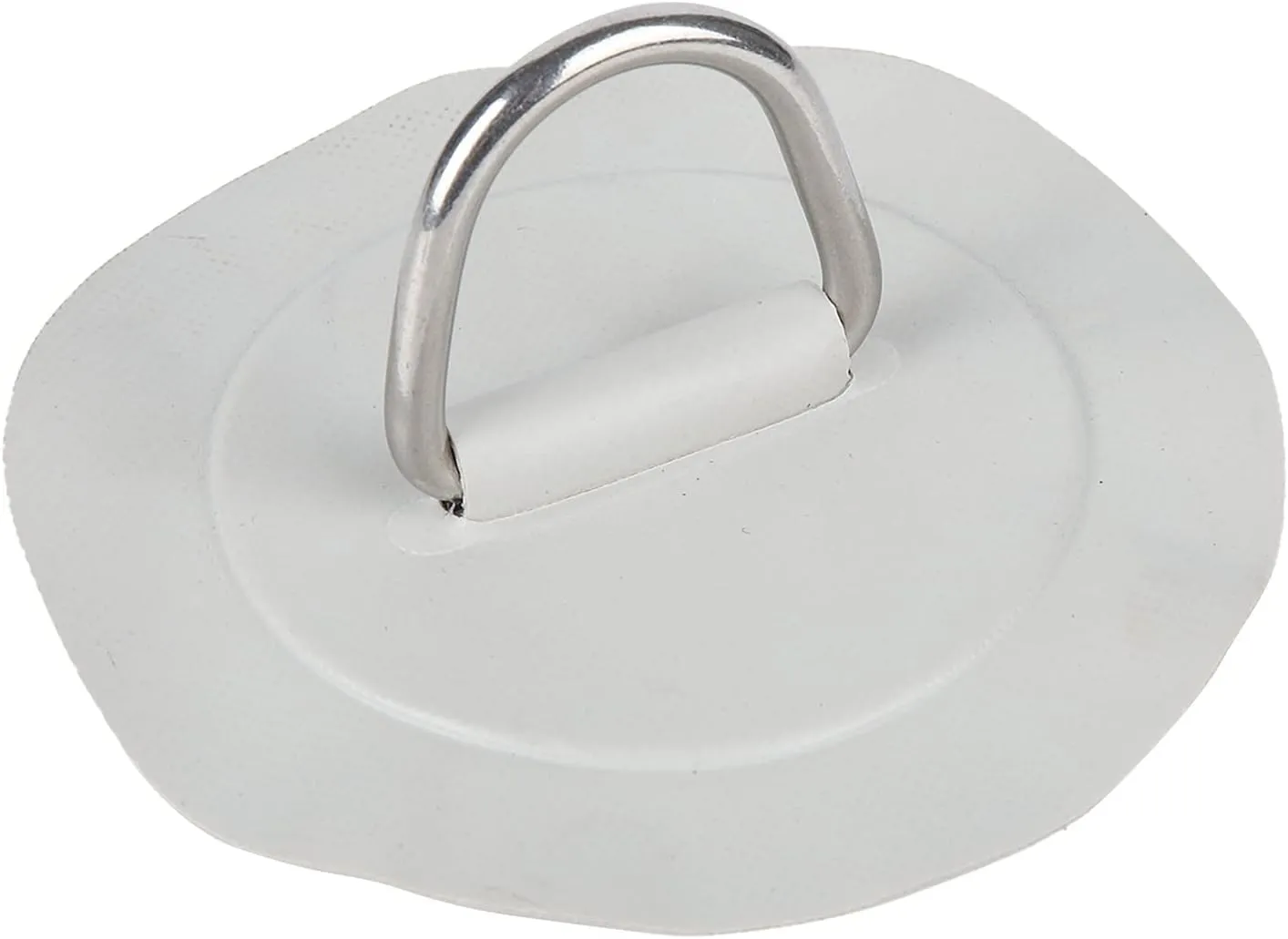 Pissente D Ring Pad, 150mm/6in Surf D Ring Pad Patch PVC Stainless Steel D Ring Patch Boating Equipment for Inflatable Boat Raft Kayak Small Boats Canoe Surfboard, No Glue Included