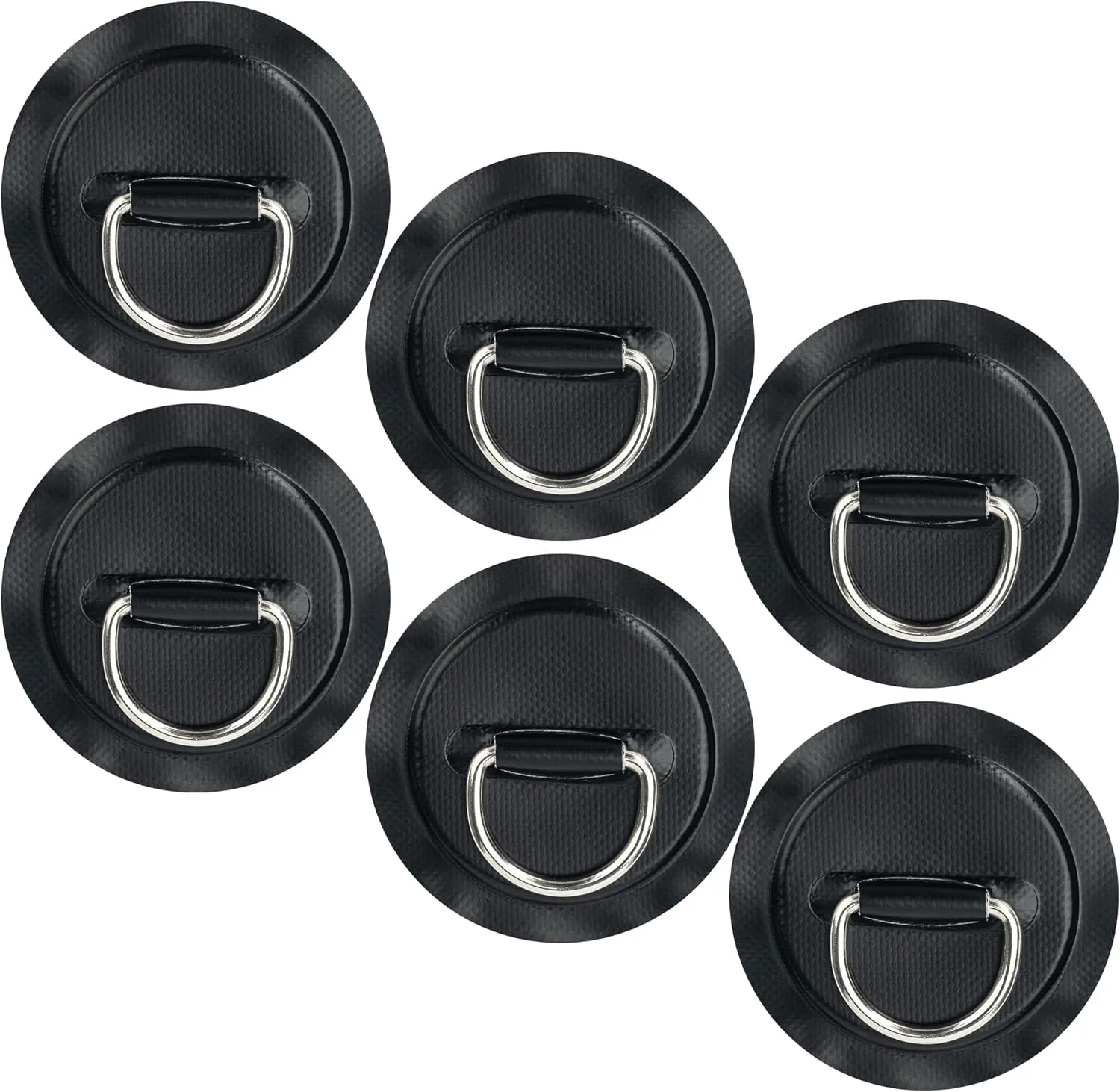 Stainless Steel D-Ring Patch Kit, PVC Paddle Board D-Rings for Kayak, Inflatable Boat, Caneo, SUP, No Glue Included, Water-Proof