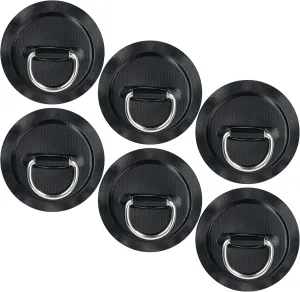 Stainless Steel D-Ring Patch Kit, PVC Paddle Board D-Rings for Kayak, Inflatable Boat, Caneo, SUP, No Glue Included, Water-Proof