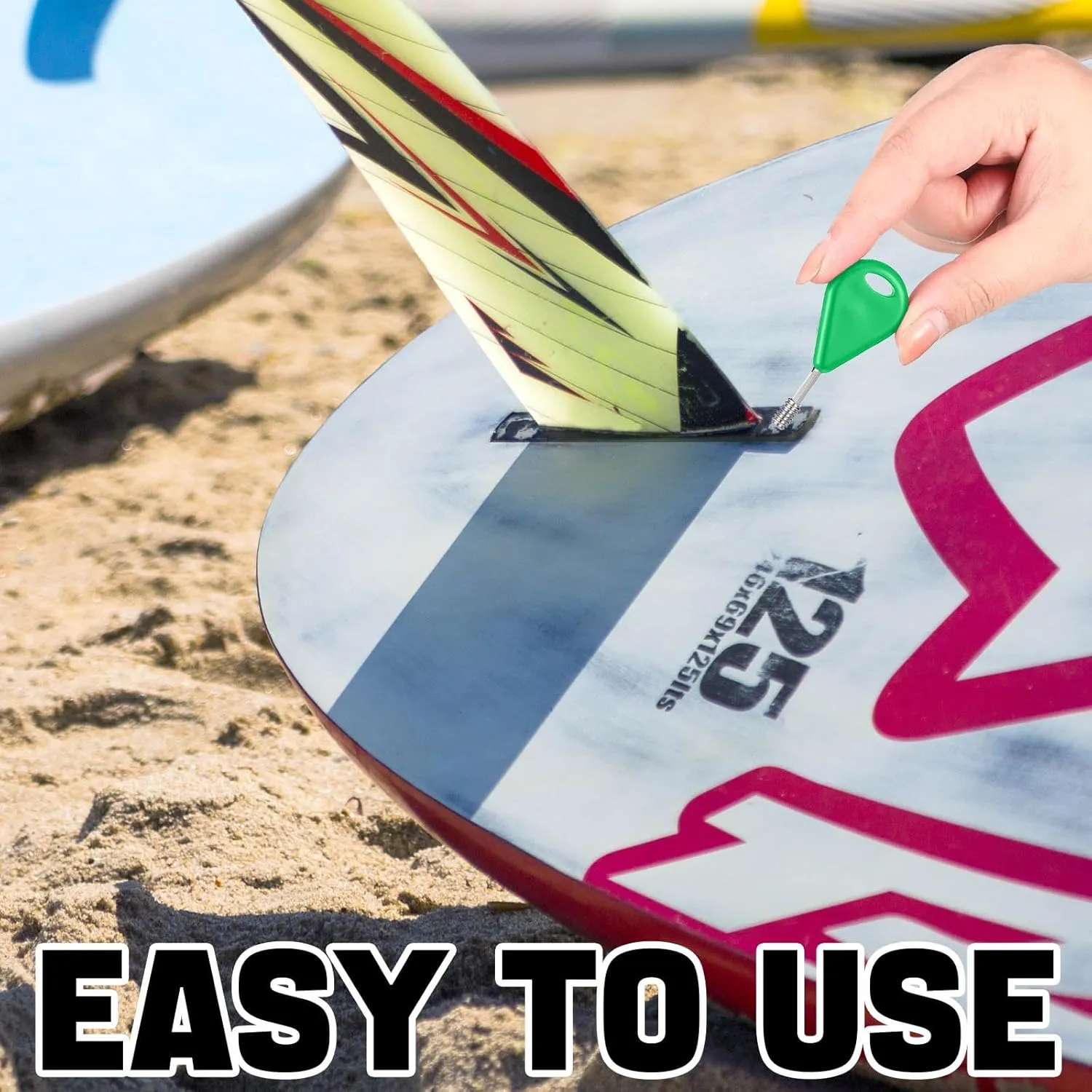 Tandefio 6 Pcs Surf Fin Key Surfing Surf Fin Key with 24 Pcs Fin Screws Universal Hexagon Surfboard Fin Key Replacement for Surfing Board Accessory