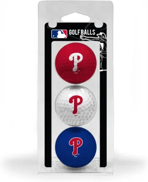 Team Golf MLB Regulation Size Golf Balls, 3 Pack, Full Color Durable Team Imprint