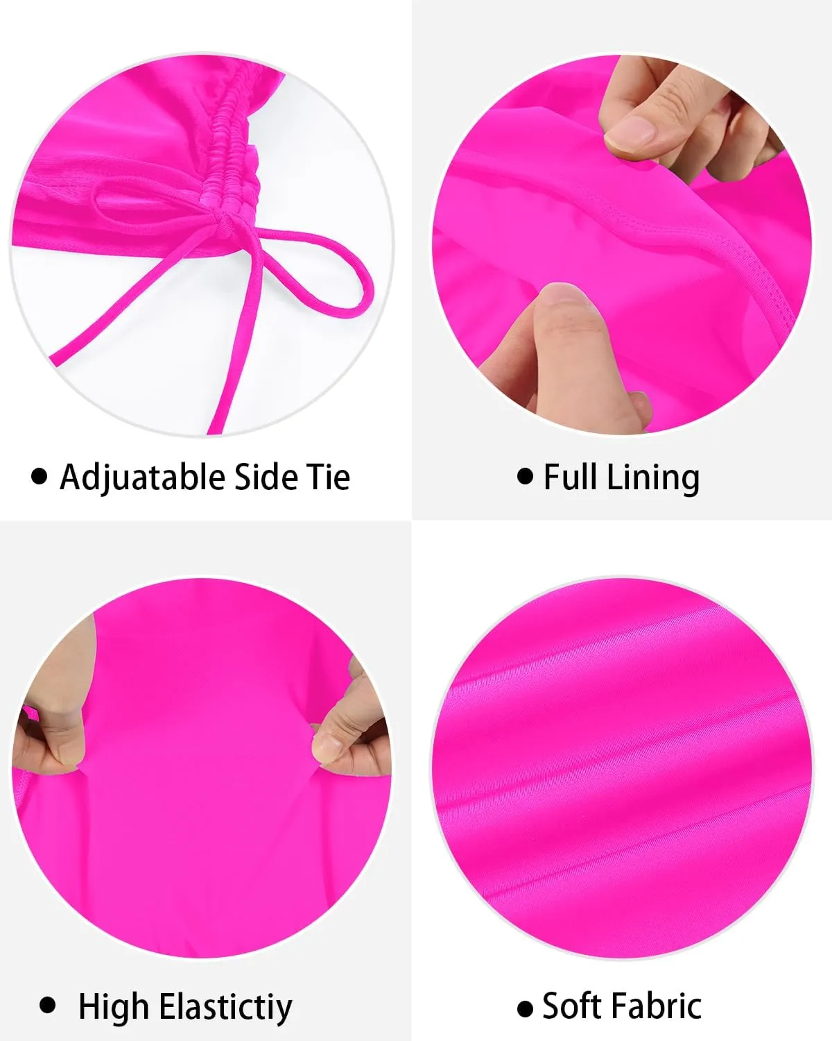 Yonique Women's Swim Shorts High Waisted Bathing Suit Bottoms Tummy Control Boy Shorts Board Shorts